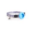AirTag Pet Collar Holder Case with Bell & Safety Buckle, Night Coconut - 1