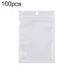 100pcs 8x11cm Pearlescent Film Ziplock Bags - Translucent Plastic - 1