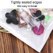 100pcs 8x11cm Pearlescent Film Ziplock Bags - Translucent Plastic - 6