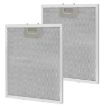 2pcs 10.2x12.5 Inch Range Hood Grease Filter, 5-Layer Aluminum Mesh - 1