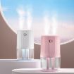 T06 White Large-Capacity Dual Spray Air Humidifier Night Light - 2