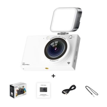 64 Million Pixel WiFi CCD Camera, White with Fill Light - 1