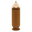 Large Capacity Silicone Pencil Case - Dirty Resistant (Brown) - 1