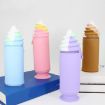 Large Capacity Purple Silicone Pencil Case & Pen Container - 2