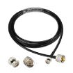0.5m RG58 BNC Male to UHF Male Adapter Cable - 2