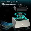 Domkaka TS-20 Silver Electronic Ashtray Air Purifier with Light - 2