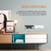 White Desktop Data Cable Storage Hook for Home Computers - 6