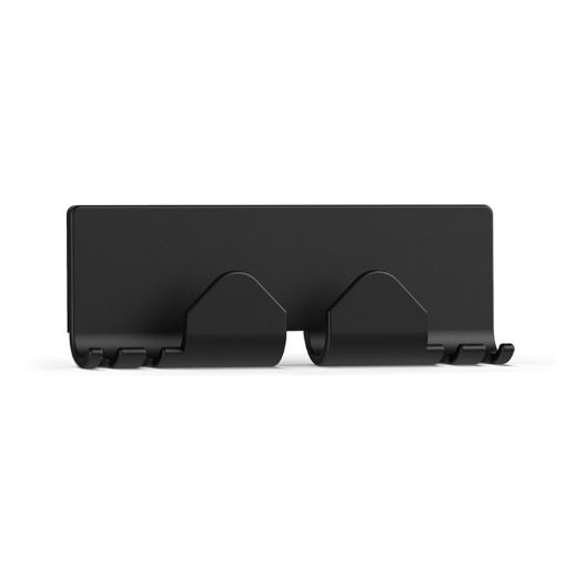 Black Data Cable Storage Hook for Home Computer Desktop - 1