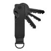 Black Metal Compact Key Organizer Key Chain, Holds 2-6 Keys - 1