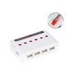 Drone USB Charger for One to Six 3.7V Lithium Batteries, White - 1