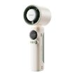 Turbo Handheld Cooling Fan, 100-Speed, 4000mAh Battery (White) - 1
