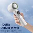 Turbo Handheld Cooling Fan, 100-Speed, 4000mAh Battery (White) - 4