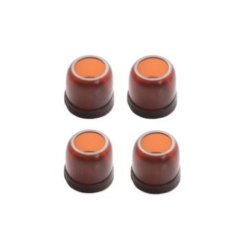 Mini Small Round Brown Table & Chair Leg Covers, 4pcs Set - 1