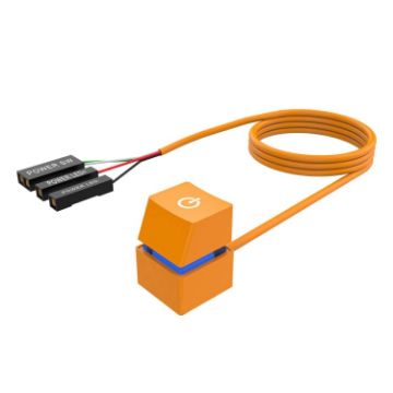 Orange Case Desktop Switch, Blue Light, 2m Extension Cable - 1