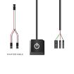 Orange Case Desktop Switch, Blue Light, 2m Extension Cable - 3