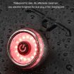 Round Bicycle Brake Light - Intelligent Induction, Cushion Model - 6
