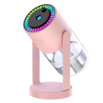 280ml USB Star Projection Light Humidifier, Rotating Pink - 1