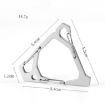 Black Multi-Functional Stainless Steel Triangle Carabiner Hook - 3