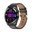 1.43" AMOLED Smartwatch, HR & BP Monitor, Bluetooth, Black Leather - 1