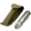 SY-FT008 7-in-1 Portable Green Camping Folding Tableware Set - 1