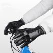 Kyncilor XL Black Winter Thermal PU Gloves, Touchscreen, Windproof - 6