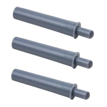 3pcs Gray Cabinet Door Mute Cushion Damper Anti-Collision - 1