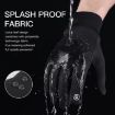Kyncilor XL Gray Waterproof Cycling Gloves Touchscreen Velvet Warm - 6