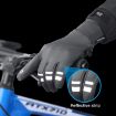 Kyncilor Black Velvet Touch Screen Ski Gloves, Size M - 2