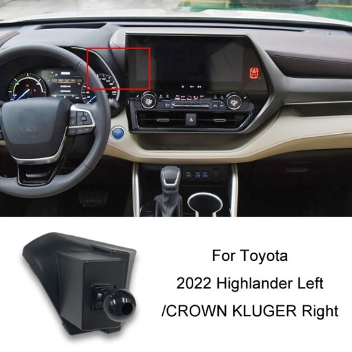 22 Highlander Left/CROWN KLUGER Right Toyota Phone Holder Base - 1