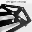 Concealed Shoe Rack Steel Flap Fittings, Single Layer Black 1 Pair - 5