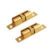 Small Gold 2pcs Cabinet Magnetic Spring Buckle Ball Door Sucker - 1