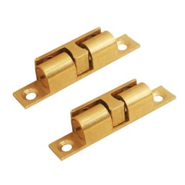 Large Gold Cabinet Magnetic Spring Ball Door Sucker, 2pcs Set - 1