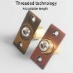 Antique Red Stainless Steel & Copper Door Bumbler Lock - 5