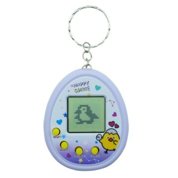 Purple Chick Electronic Pet Game Keychain Toy for Kids Nostalgic Fun - 1