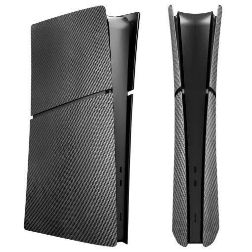 PS5 Slim Carbon Fiber Faceplate Shell, Model 1.0 Digital Edition - 1