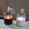 Raindrop Candlelight Aromatherapy Diffuser Humidifier, Colorful, Black - 2