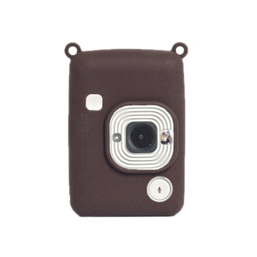 FUJIFILM instax Mini Liplay Silicone Case - Wear-resistant Dark Brown - 1