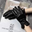 Women's Sheepskin Wool Fleece Lined Touchscreen Gloves, Size: S - 6