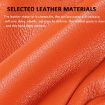 OZERO Women's Orange Red Sheepskin Gloves, Fleece Lined, Size M - 4