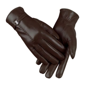 OZERO Women's Sheepskin Gloves, Fleece Lined, Split Finger, Size M - 1
