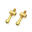 Gold M6x35 Bicycle Titanium Alloy Seat Post Locking Screws - 1