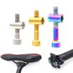 Titanium Alloy Bicycle Seat Post Locking Screws M6x40 Gold - 2