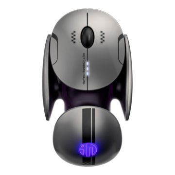 Inphic X2 Bluetooth Wireless Tri-Mode Rechargeable Mouse Gray - 1
