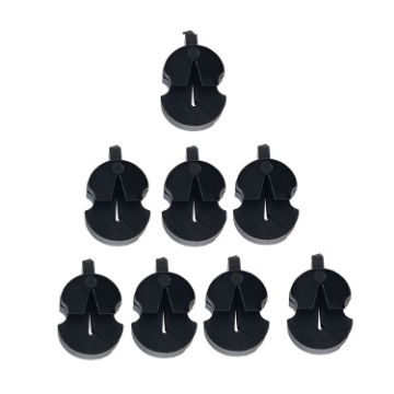 8pcs Violin Mute Set - Volume Reduction Tool (Black) - 1