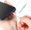Silver Metal Dust Plug Cleaning Kit for TYPE-C Mobile Phones - 6