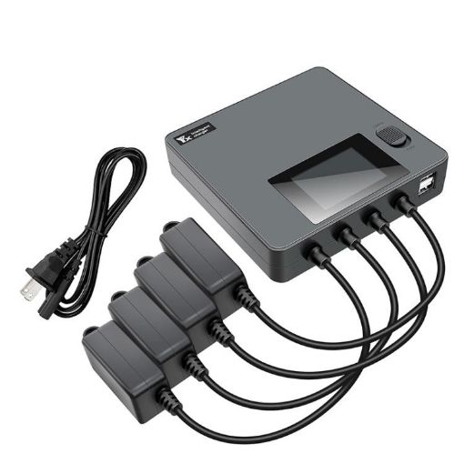 Color Screen Charger for DJI Mini 4/3 Pro with US Plug - 1