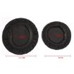 Universal Round Reusable Headset Cover, 2pcs, Sweat-proof, Black - 3