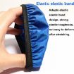 Universal Round Reusable Headset Cover, 2pcs, Sweat-proof, Black - 4