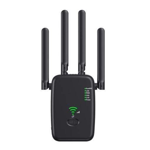 Urant U11 300Mbps WiFi Repeater Signal Amplifier US Plug Black - 1