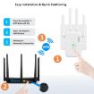 Urant U11 300Mbps WiFi Repeater Signal Amplifier US Plug Black - 4